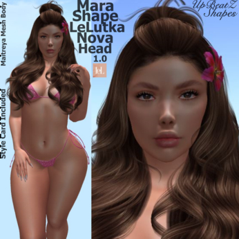 Second Life Marketplace - UpBeatZ: Mara Shape LeLetka Nova Head 1.0